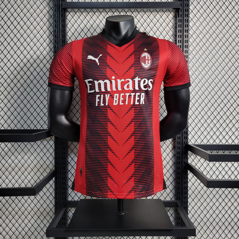 Camisa AC Milan Home 22/23 Puma Masculina - Vermelha e Preta